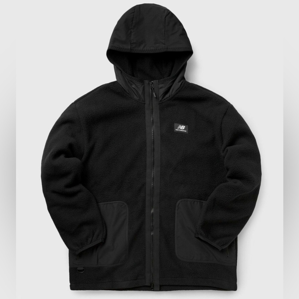 Black New Balance All Terrain Season Fleece Jacket - Medium